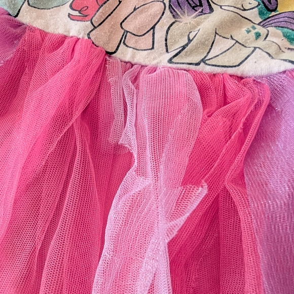 My Little Pony Friendship Is Magic Tulle Glitter Girls Dress Rainbow Princess - Picture 5 of 13